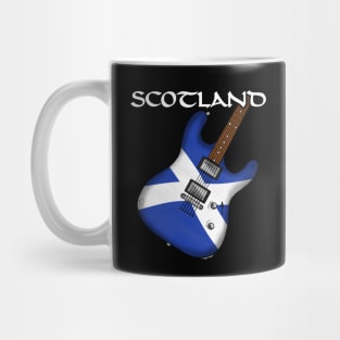 Scottish Flag Guitar Scotland Electric Guitarist Mug